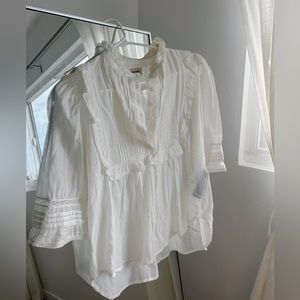 Zaria and Voltaire White Blouse